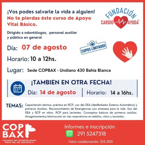 CURSO DE APOYO VITAL BÁSICO
